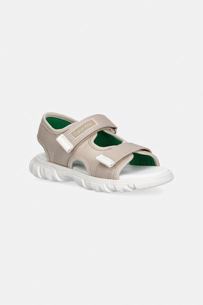 Calvin Klein Jeans sandale pentru copii textil maro V1B2.83321.24.34