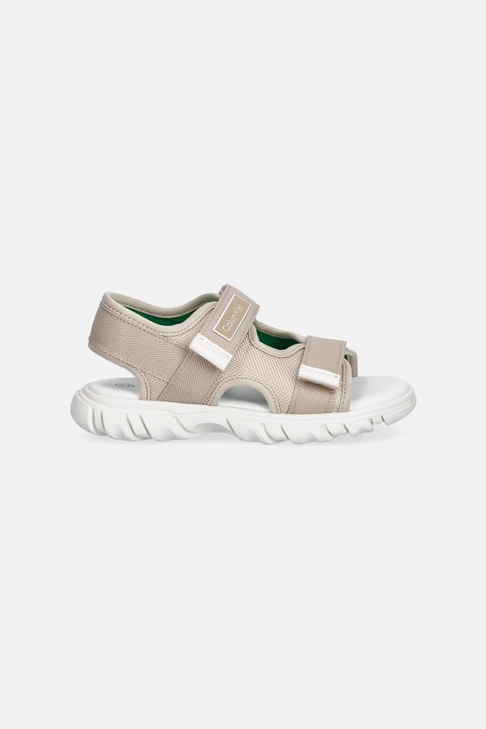 Calvin Klein Jeans sandale pentru copii V1B2.83321.24.34 maro SS26