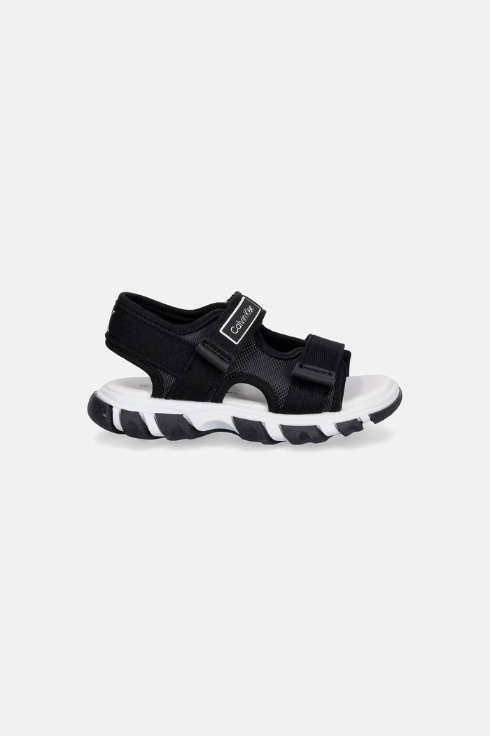Detské sandále Calvin Klein Jeans V1B2.83321.20.23 čierna SS26