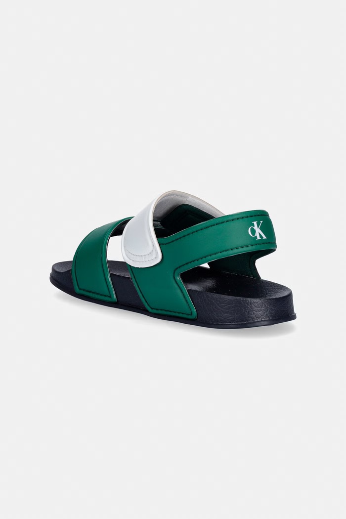Chlapec Calvin Klein Jeans detské sandále V1XF.83330.27.34 zelená