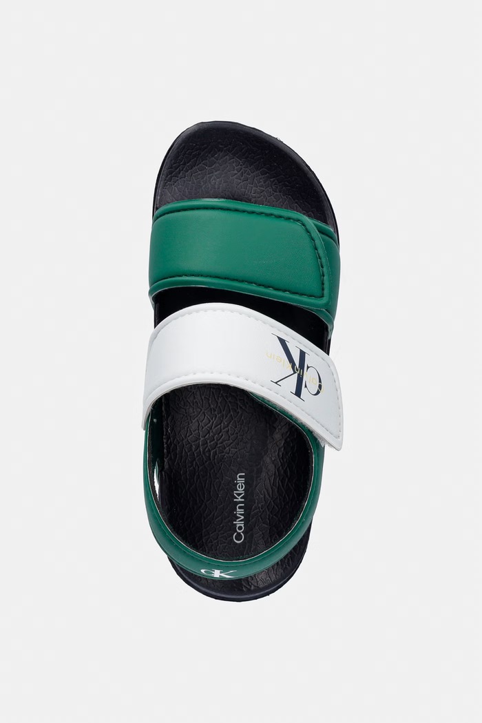 Calvin Klein Jeans detské sandále zelená V1XF.83330.27.34