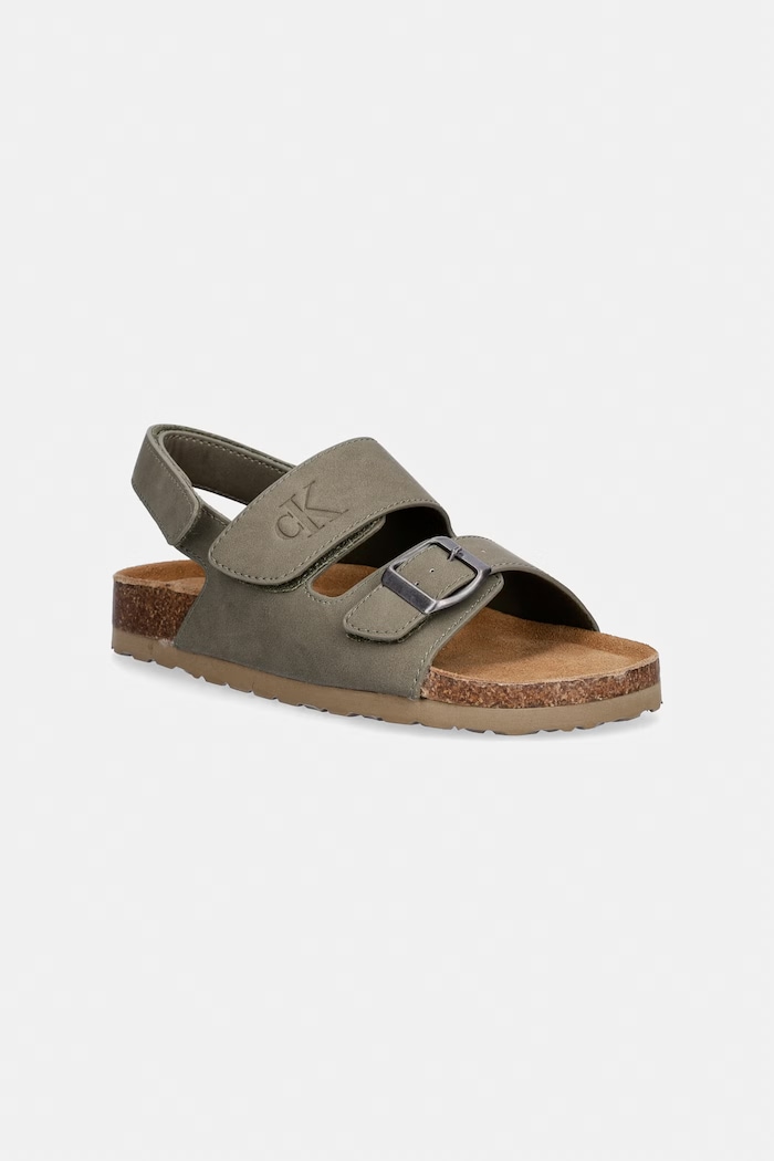 Calvin Klein Jeans detské sandále zelená V3X2.83328.35.40