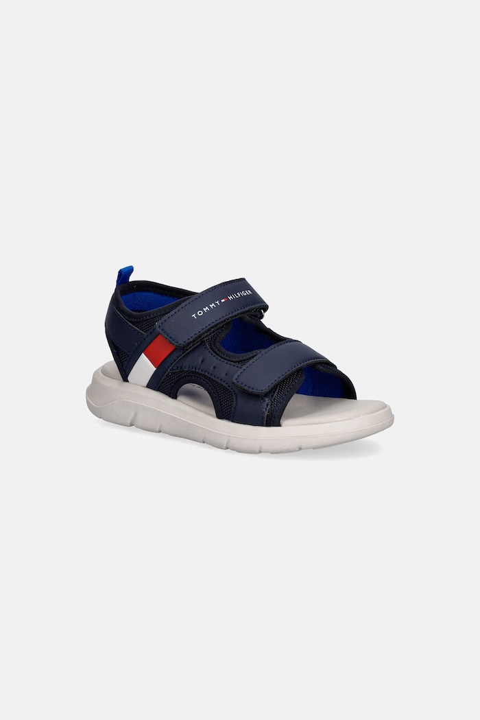 Detské sandále Tommy Hilfiger imitácia kože tmavomodrá T1B2.34386.24.34