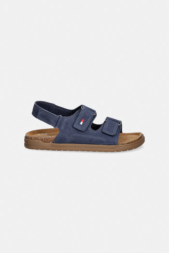 Detské semišové sandále Tommy Hilfiger T3X2.34394.22.34 tmavomodrá SS26