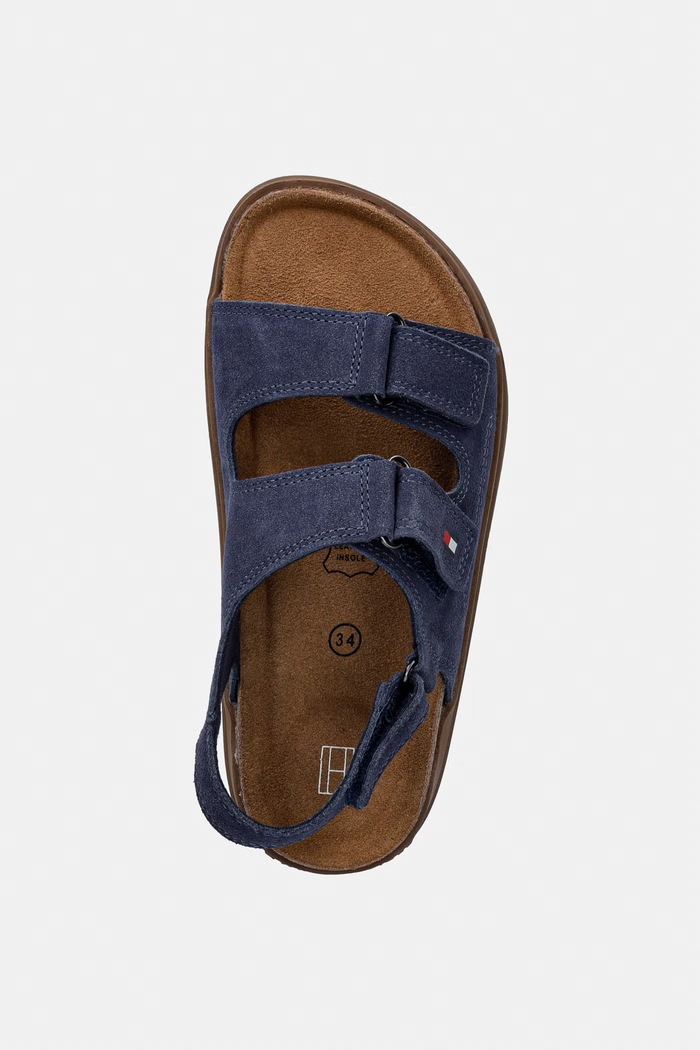 Detské semišové sandále Tommy Hilfiger tmavomodrá T3X2.34394.22.34