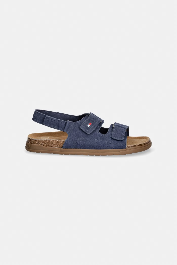 Πέδιλα σουέτ για παιδιά Tommy Hilfiger T3X2.34394.35.41 σκούρο μπλε SS26
