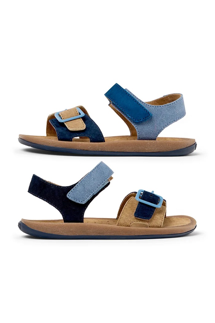 Dětské kožené sandály Camper Bicho TWS Kids námořnická modř K800672.25.27.TWS