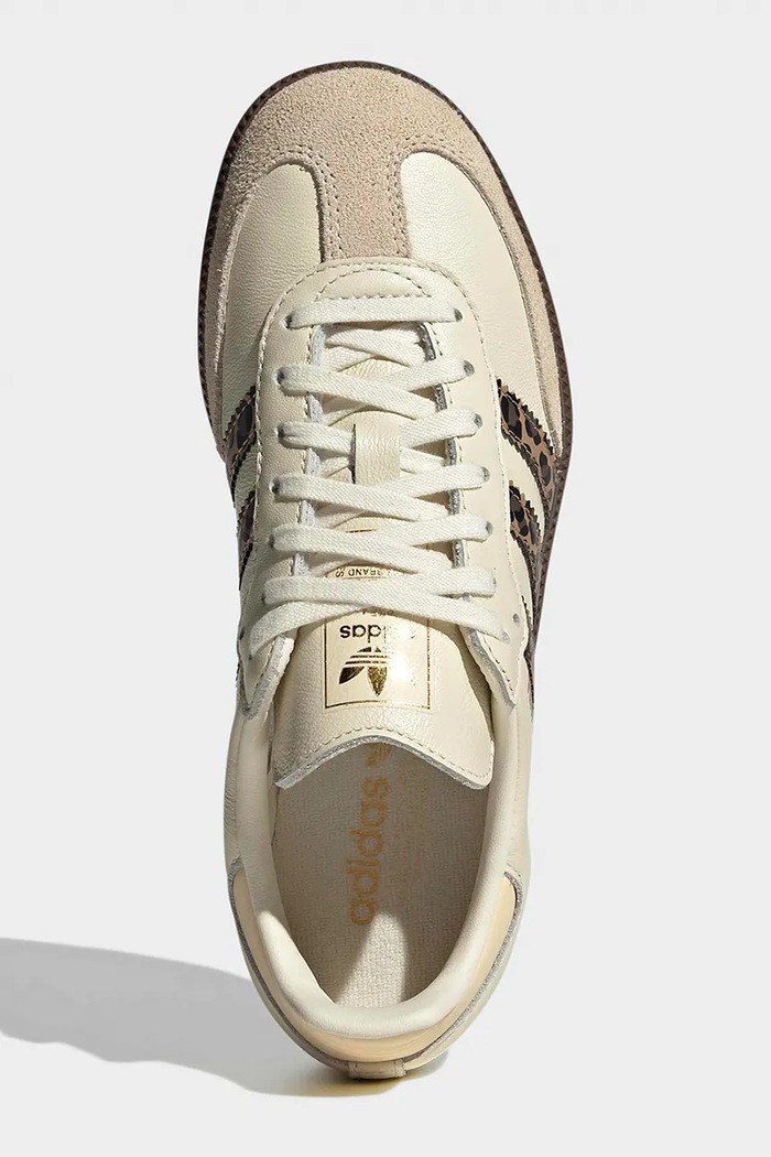 adidas Originals sneakersy skórzane dziecięce SAMBA OG JQ5874 beżowy