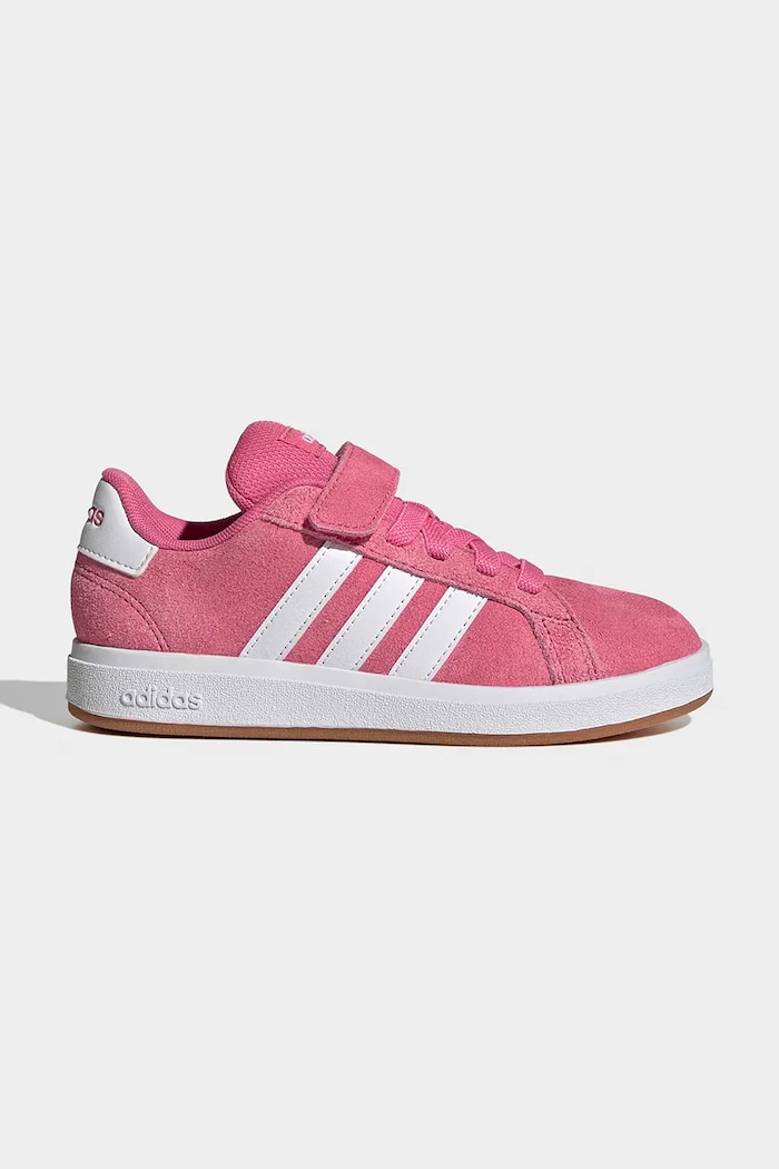 Detské tenisky adidas GRAND COURT 00s semišová koža ružová JP9350