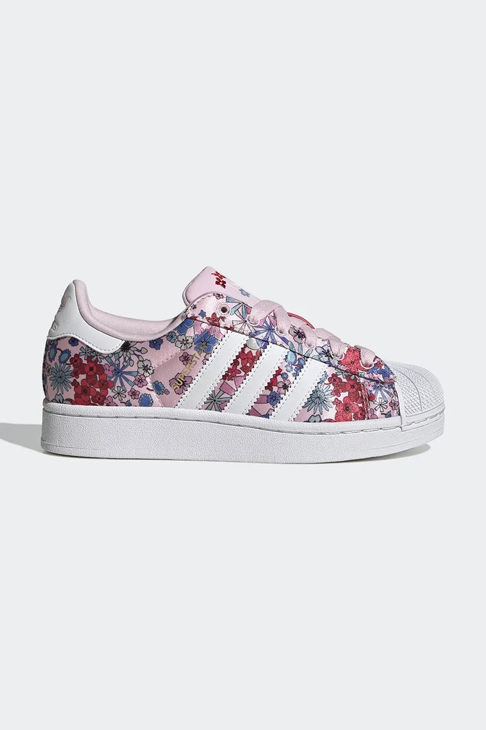 Detské tenisky adidas Originals SUPERSTAR II usňová koža ružová JQ2005