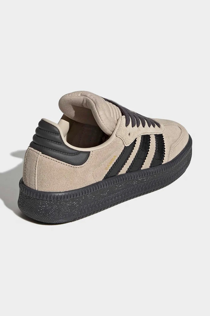 Chlapec Detské semišové tenisky adidas Originals SAMBA XLG JP9520 béžová