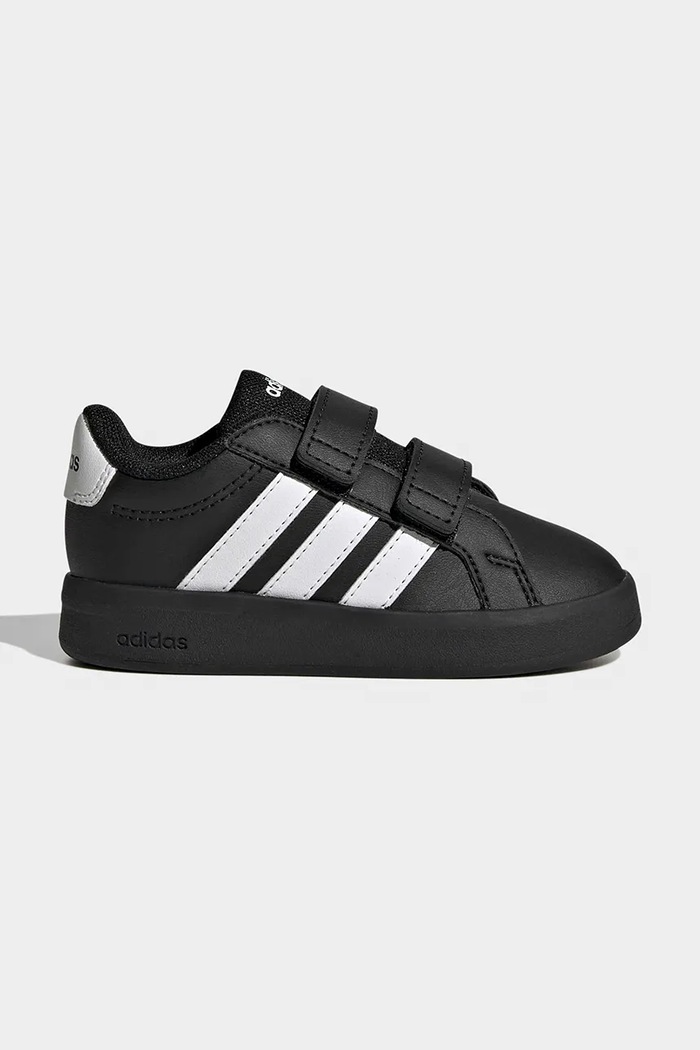 adidas sneakersy dziecięce GRAND COURT 3.0 imitacja skóry licowej czarny KJ4371