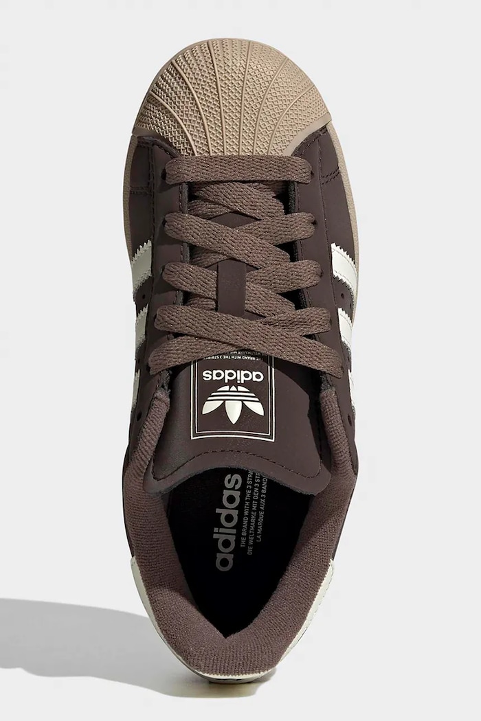 Detské tenisky adidas Originals SUPERSTAR II KJ4545 hnedá