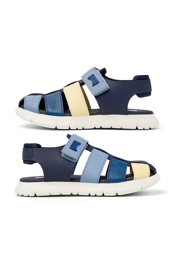 Otroški sandali Camper Oruga Sandal Kids TWS Zrnato usnje mornarsko modra K800242.TWS