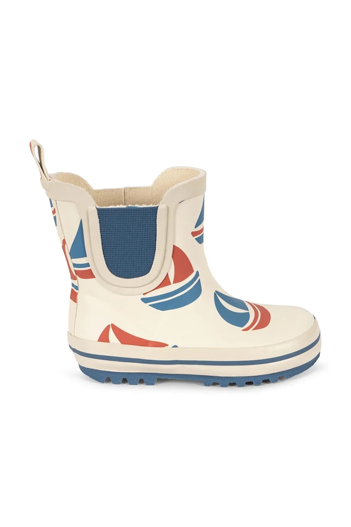 Дитячі гумові чоботи Konges Sløjd ROI PRINTED RAIN BOOT KS105052.PPY2 бежевий SS26