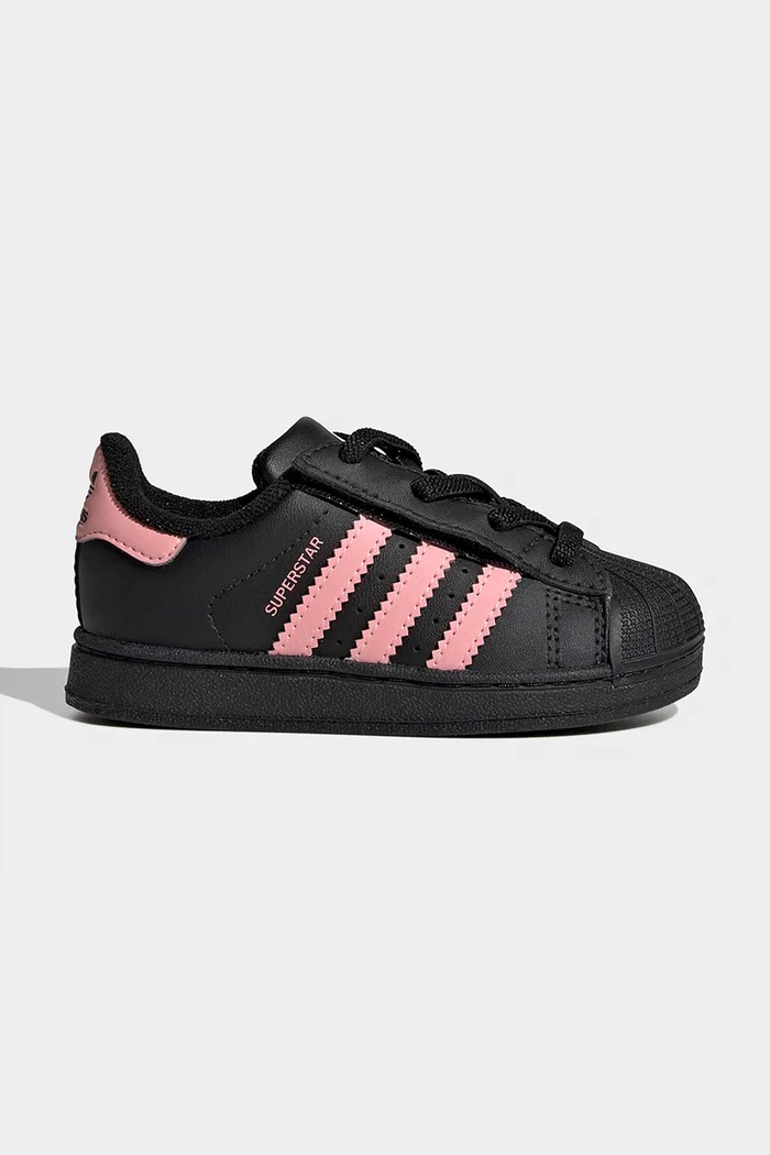 Detské tenisky adidas Originals SUPERSTAR II usňová koža čierna JP9470