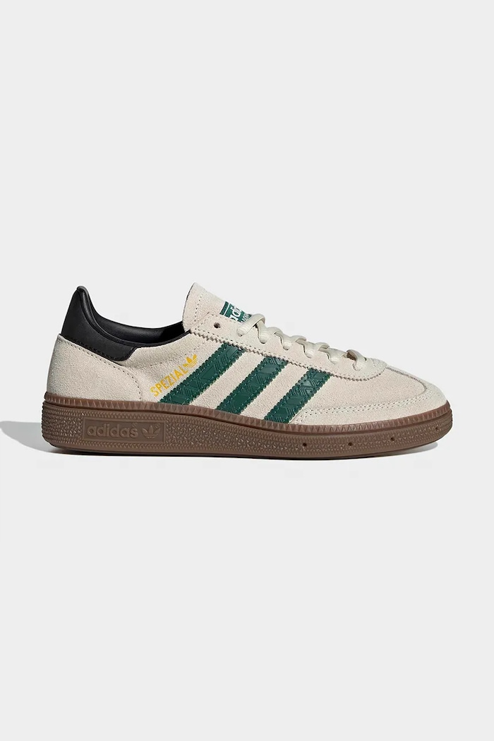 Detské semišové tenisky adidas Originals HANDBALL SPEZIAL semišová koža biela JP9562