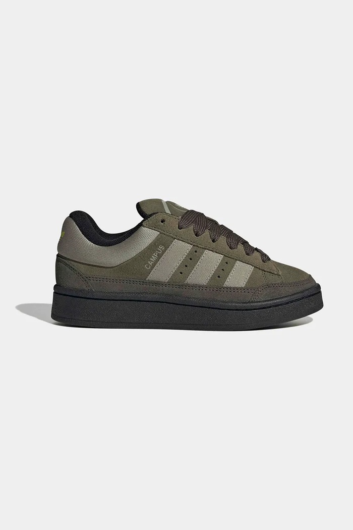 adidas Originals sneakersy skórzane dziecięce CAMPUS ST niska zielony KI8731