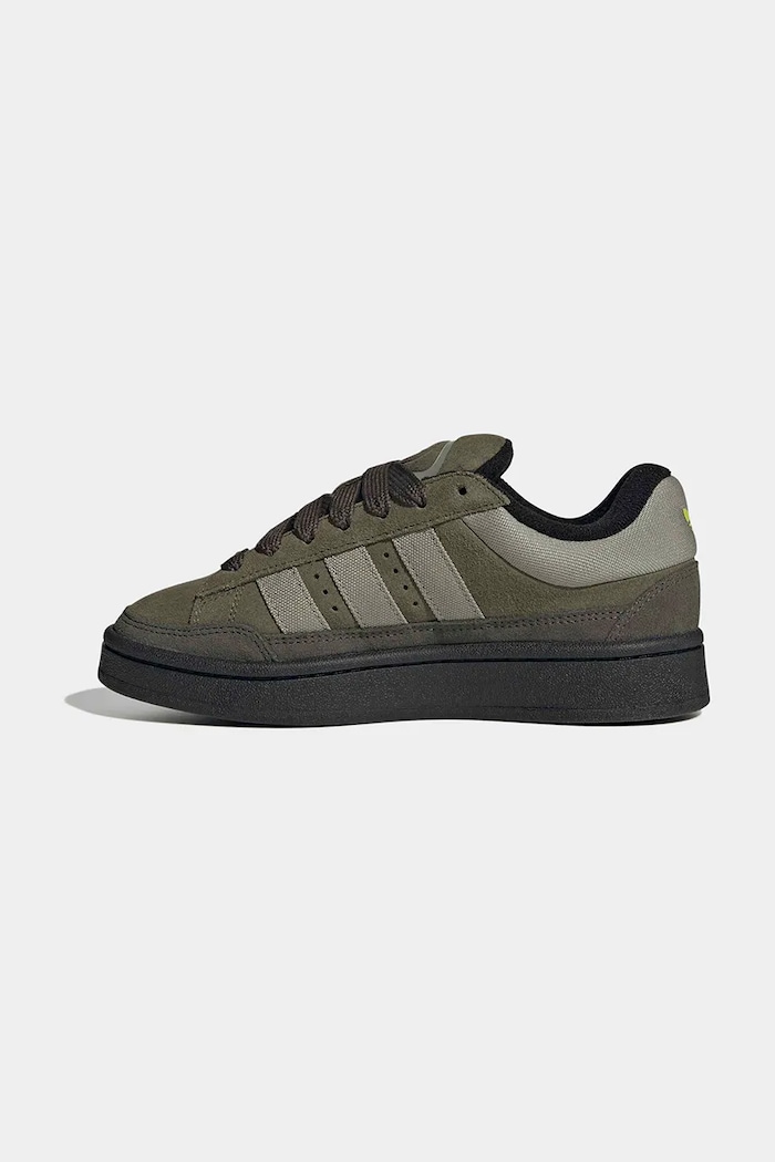 adidas Originals sneakersy skórzane dziecięce CAMPUS ST zielony KI8731