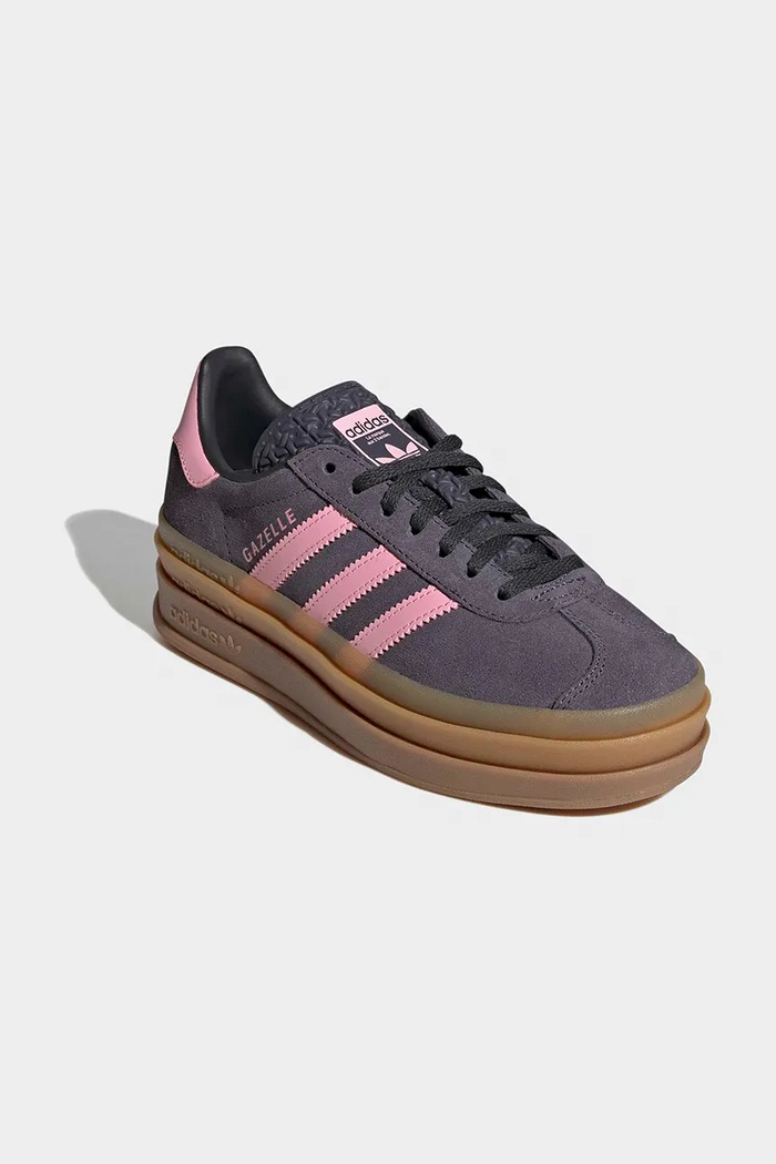 Detské semišové tenisky adidas Originals GAZELLE BOLD IH6459 sivá SS26
