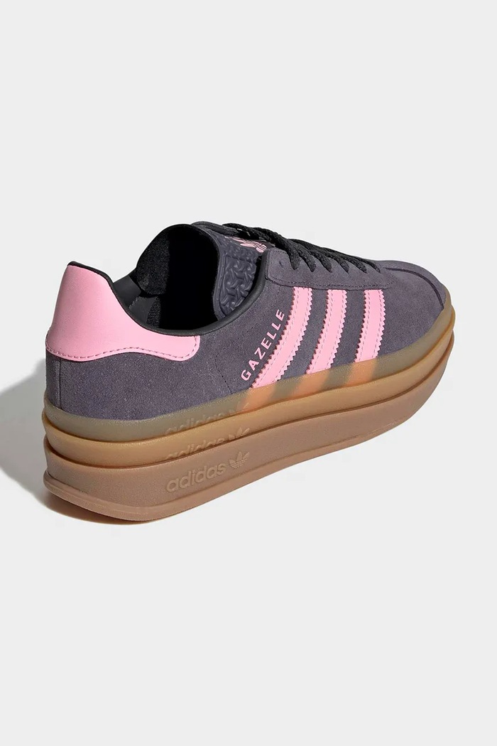 Chlapec Detské semišové tenisky adidas Originals GAZELLE BOLD IH6459 sivá