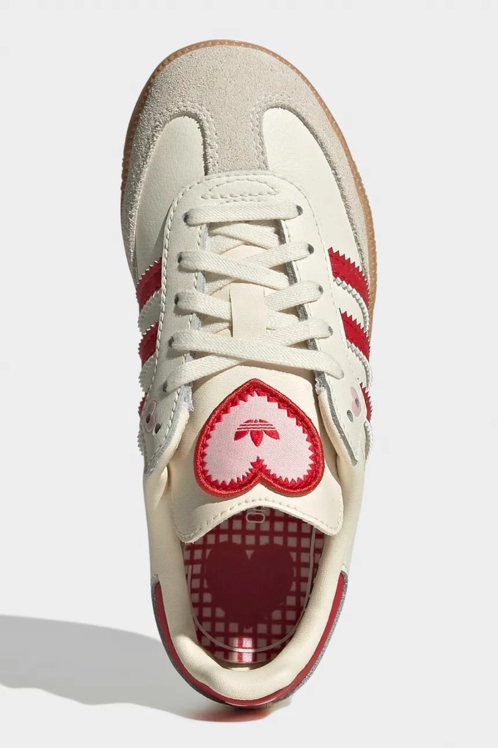 adidas Originals sneakersy skórzane dziecięce SAMBA OG KI6681 beżowy