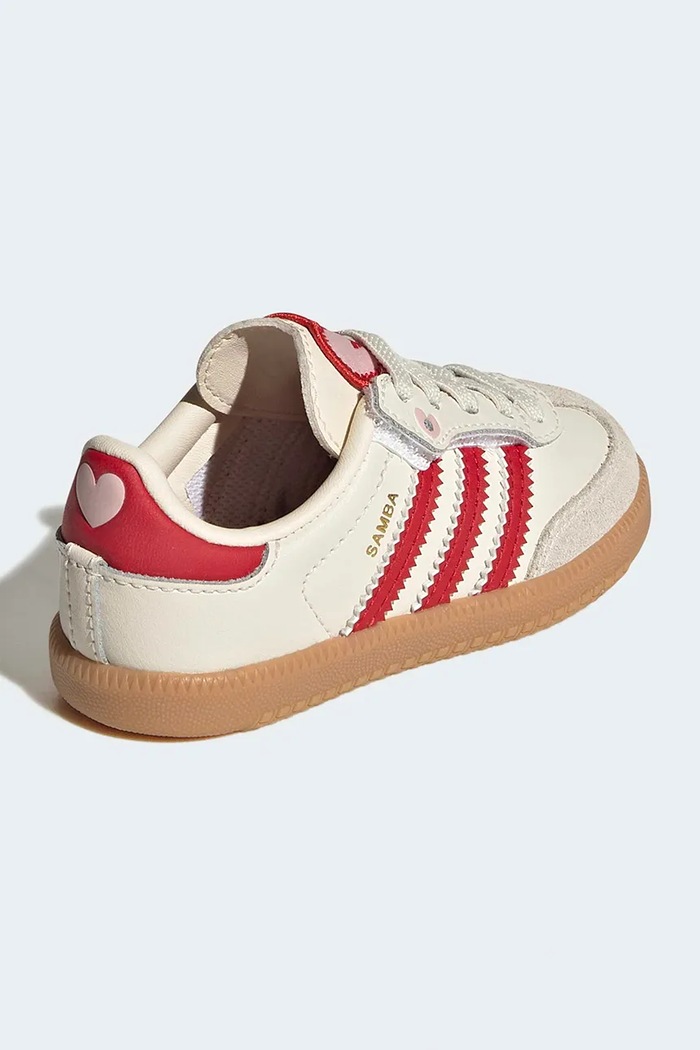 Chłopiec adidas Originals sneakersy skórzane dziecięce SAMBA OG KI6682 beżowy