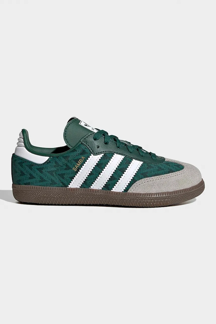adidas Originals sneakers pentru copii SAMBA OG textil verde JP9512