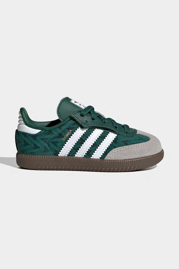 adidas Originals sneakersy dziecięce SAMBA OG tekstylny zielony JP9518