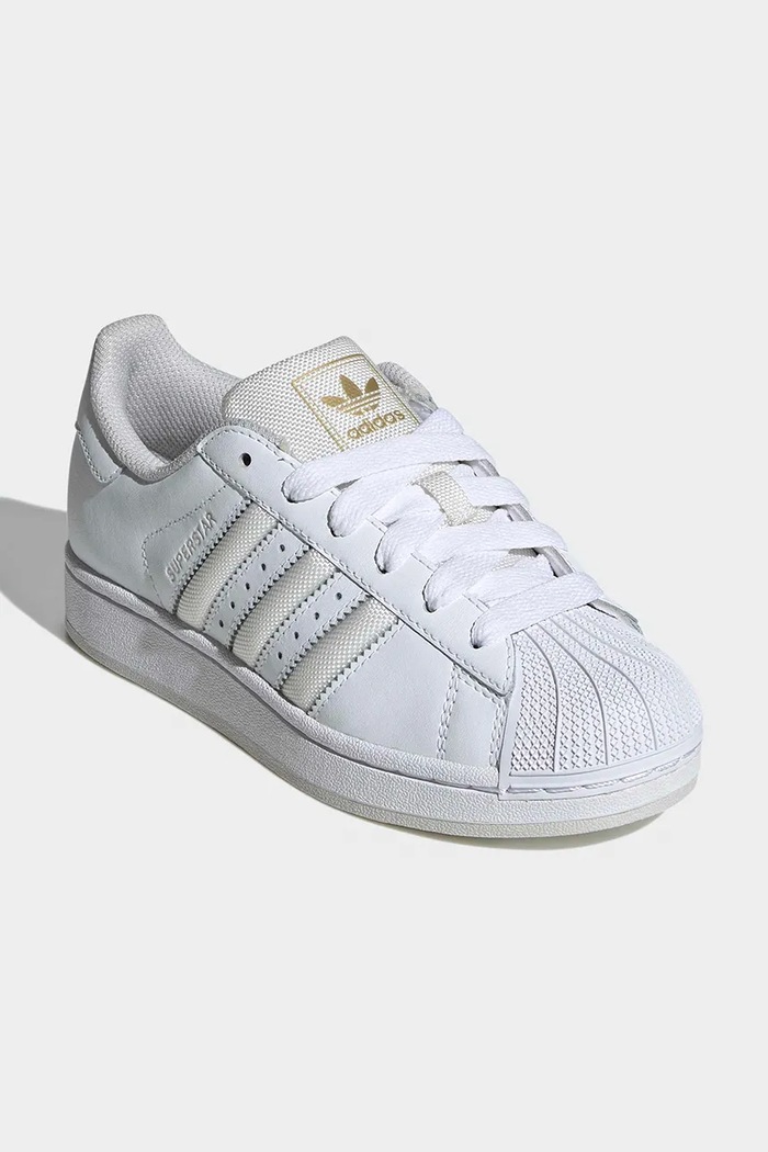 Detské kožené tenisky adidas Originals SUPERSTAR II JR9869 biela SS26