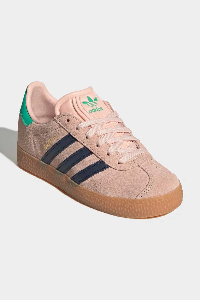 Otroške superge iz semiša adidas Originals GAZELLE KI4031 roza SS26