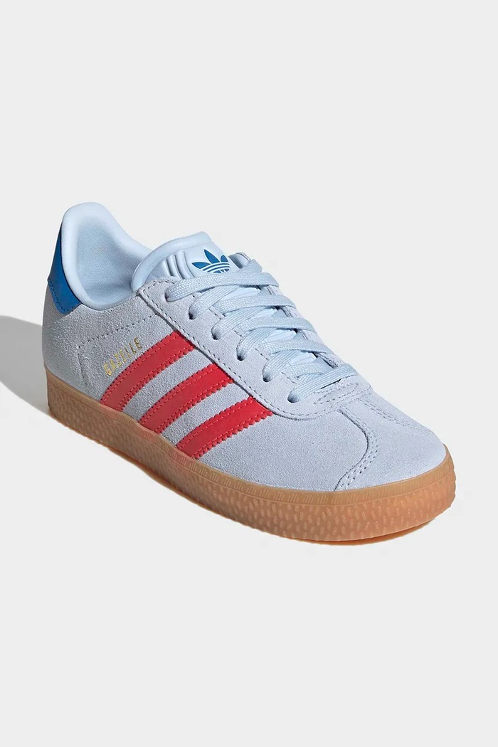 Otroške superge iz semiša adidas Originals GAZELLE KI4036 modra SS26