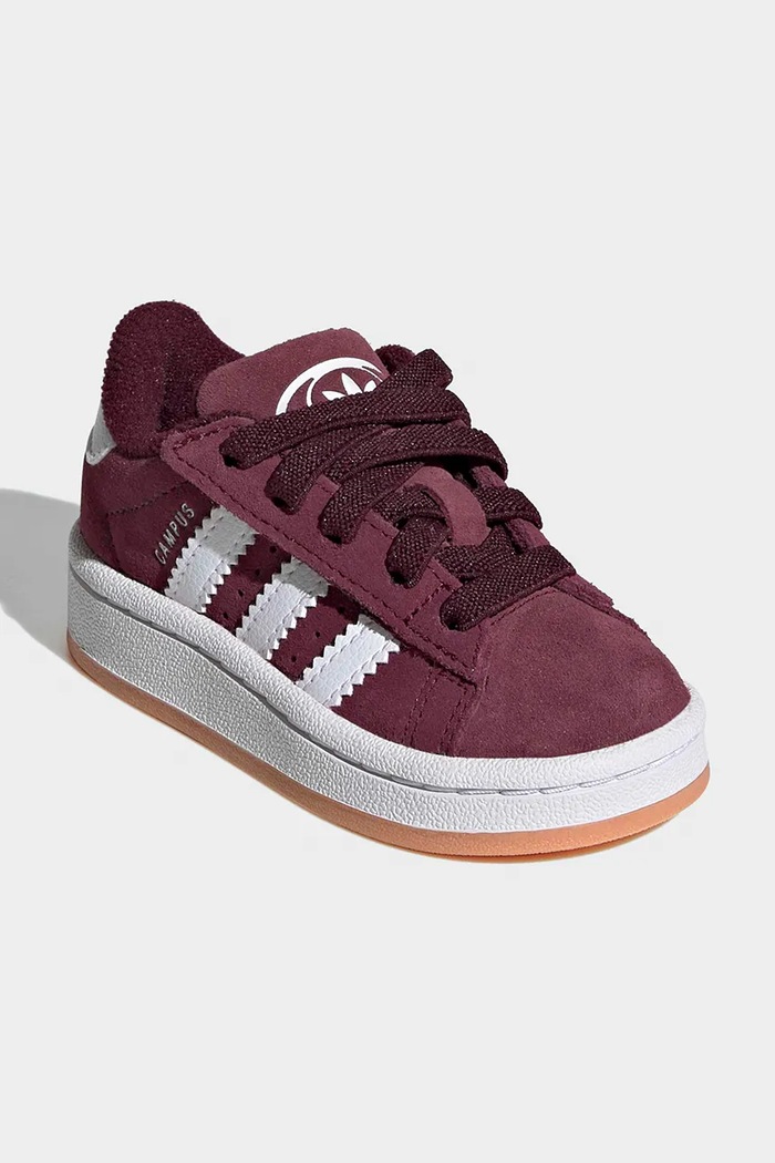 adidas Originals sneakers de piele întoarsă pentru copii CAMPUS 00s KH8810 burgundia SS26