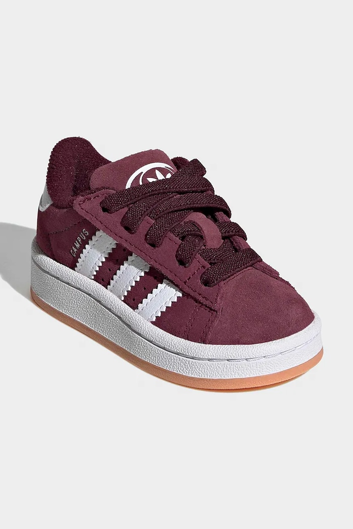 adidas Originals sneakers de piele întoarsă pentru copii CAMPUS 00s KH8810 burgundia SS26