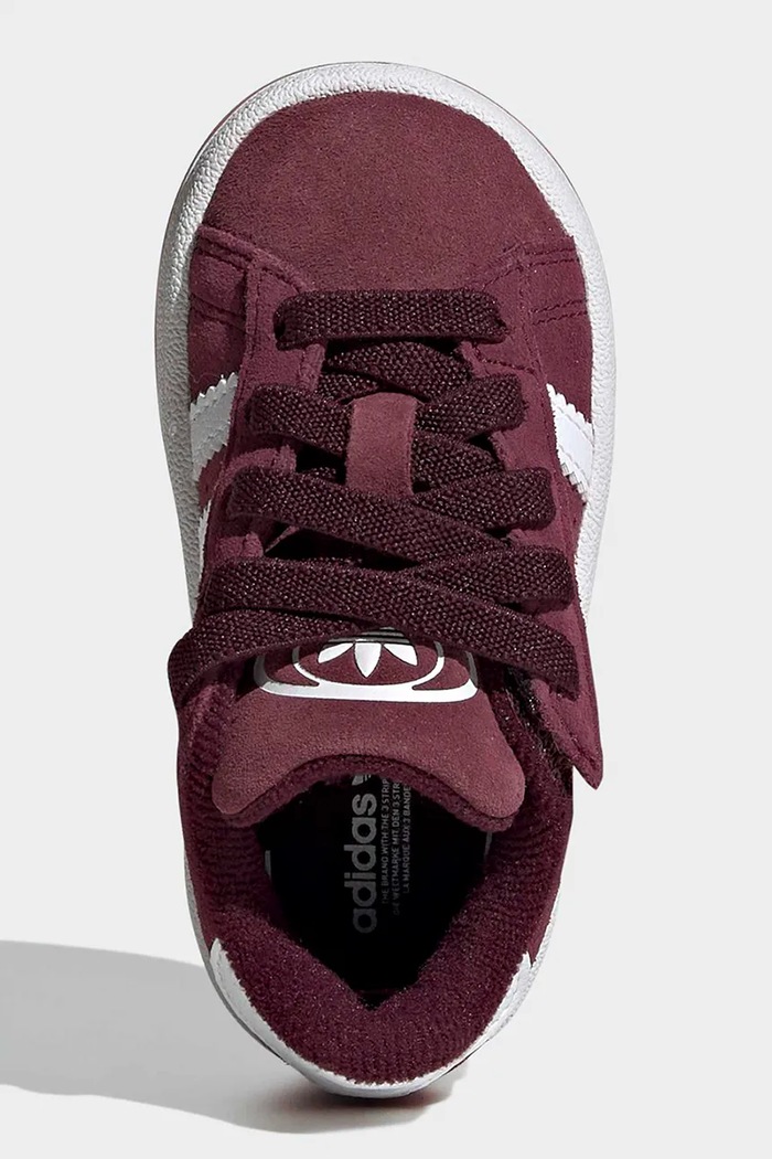 adidas Originals sneakers de piele întoarsă pentru copii CAMPUS 00s KH8810 burgundia