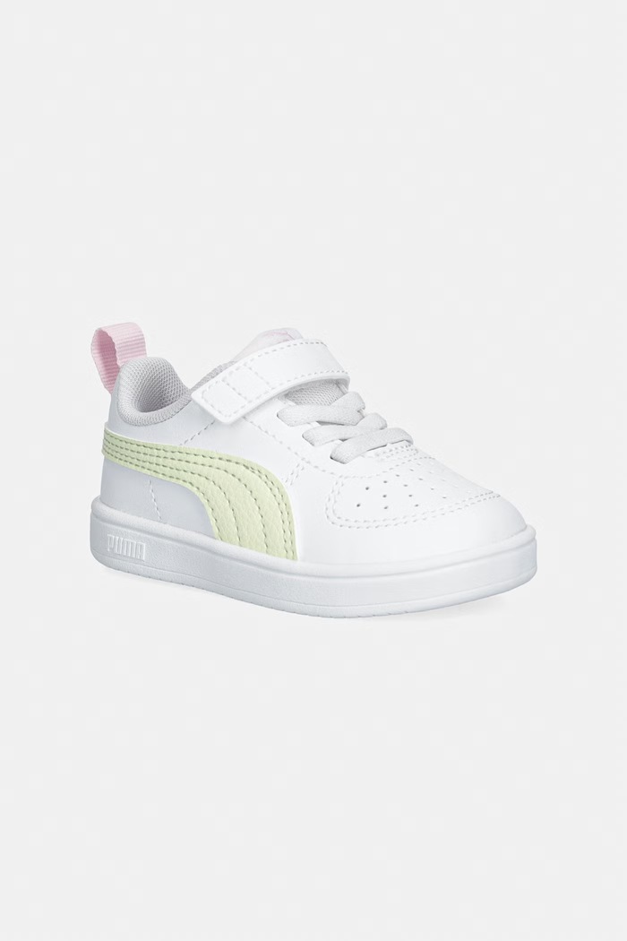 Puma sneakers pentru copii Rickie mic de statură alb 384314.PPY2