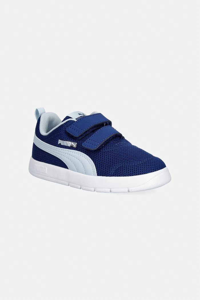 Puma Courtflex V3 Mesh sneakers pentru copii bleumarin 398086.PPY2