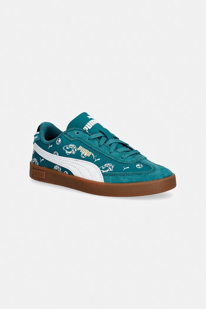 Puma sneakers pentru copii Club II Era Super Puma imitatie de piele intoarsa turcoaz 405799