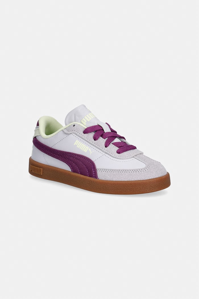 Puma sneakersy dziecięce Club II Era Summer imitacja zamszu fioletowy 406159.