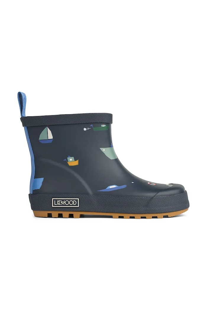 Liewood cizme Wellington copii Tekla Printed Rainboot LW17782.PPY2 bleumarin SS26