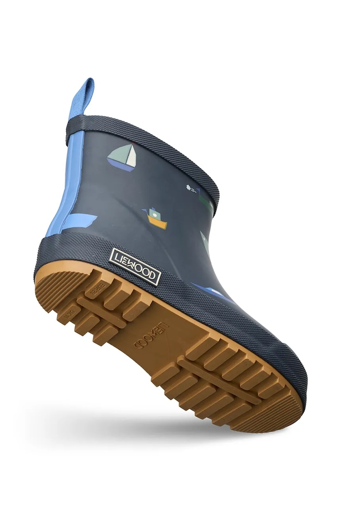 Liewood cizme Wellington copii Tekla Printed Rainboot LW17782.PPY2 bleumarin