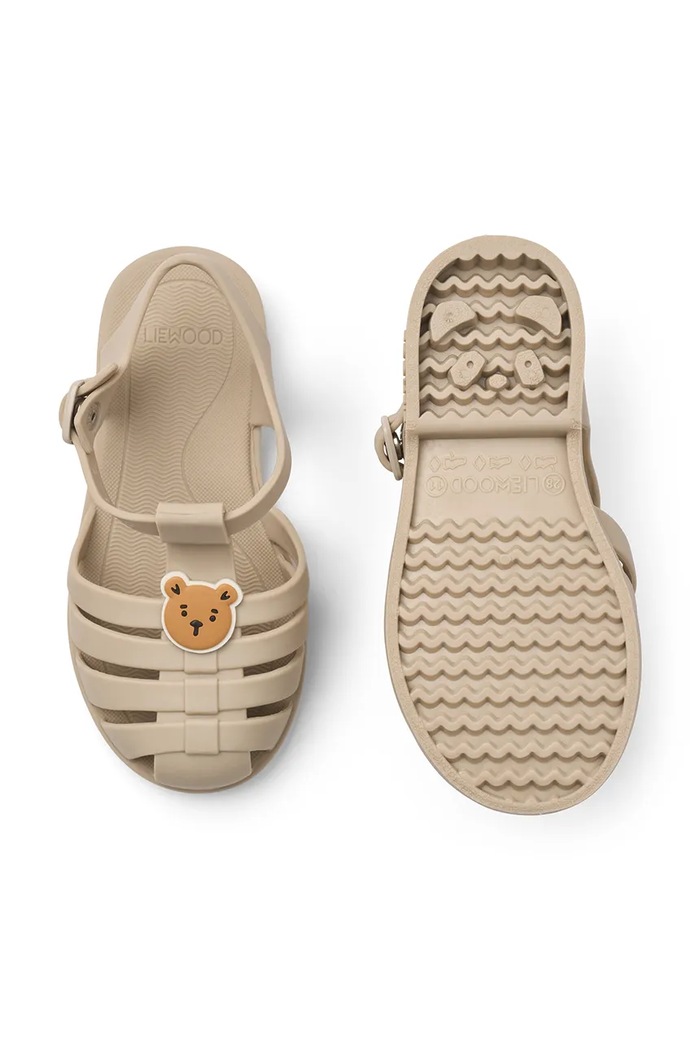 Liewood sandale cu vârful închis pentru copii Bre Sandals with Charms LW20441.PPY2 bej