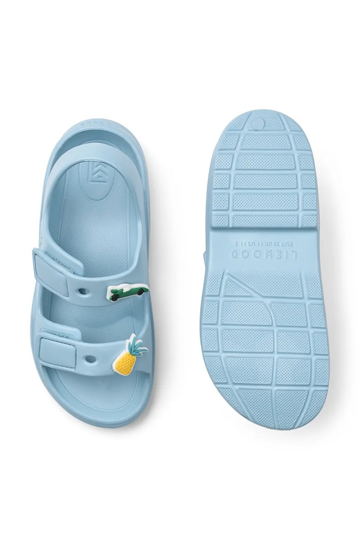 Liewood sandale cu călcâiul deschis pentru copii Lilo Sandals with Charms LW20464.PPY2 albastru