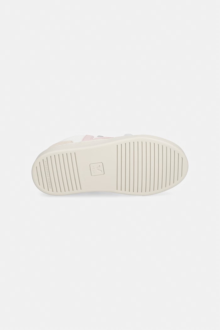 Veja Small V-10 sneakers pentru copii, din piele CV0521505C.28.35 alb