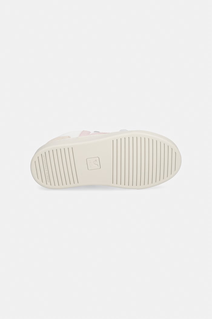 Veja Small V-10 sneakers pentru copii, din piele CV0521505C.28.35 alb