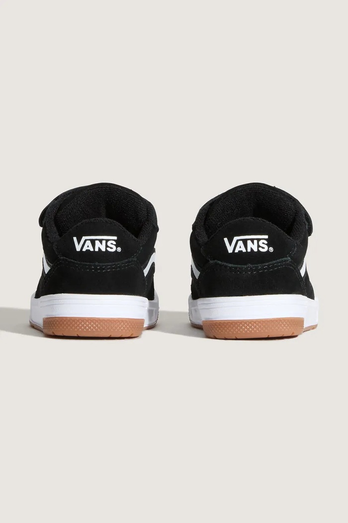 Băieți Vans Hylane sneakers pentru copii din piele întoarsă VN000E9Q9X11 negru