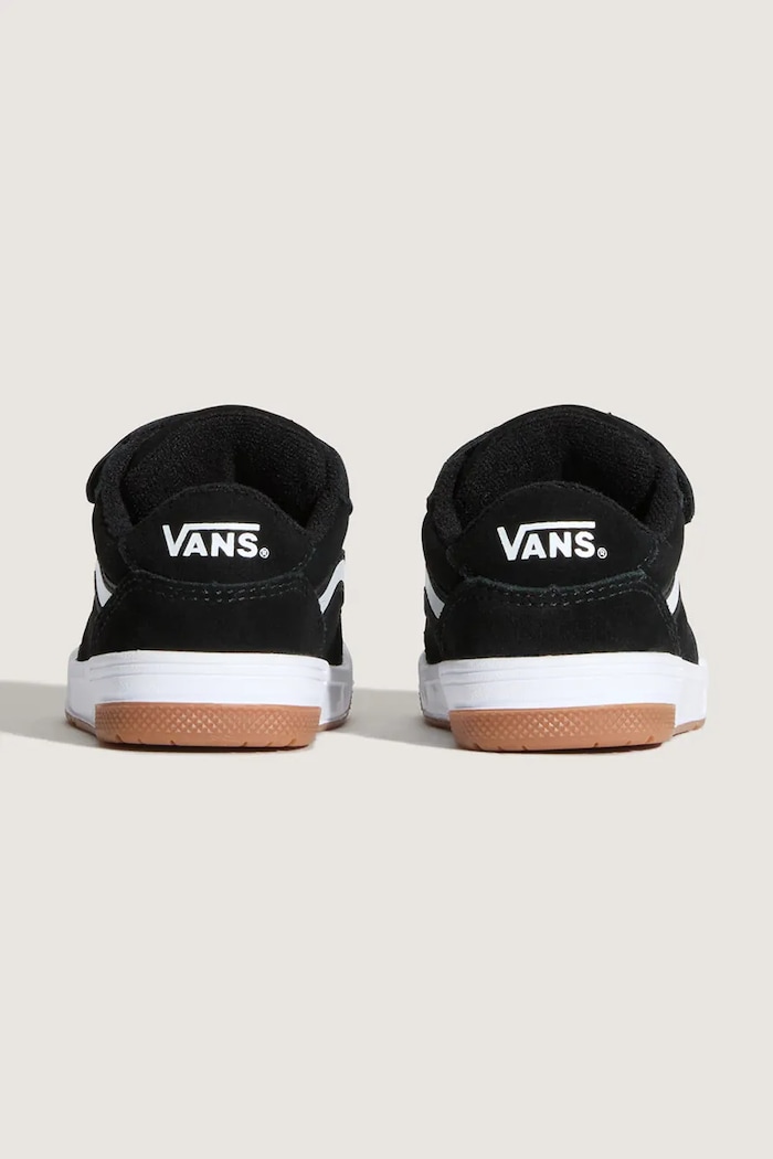 Băieți Vans Hylane sneakers pentru copii din piele întoarsă VN000E9Q9X11 negru