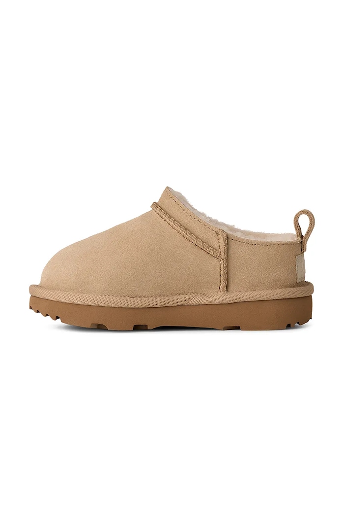 Detské zimné semišové topánky UGG CLASSIC MICRO béžová 1174410T