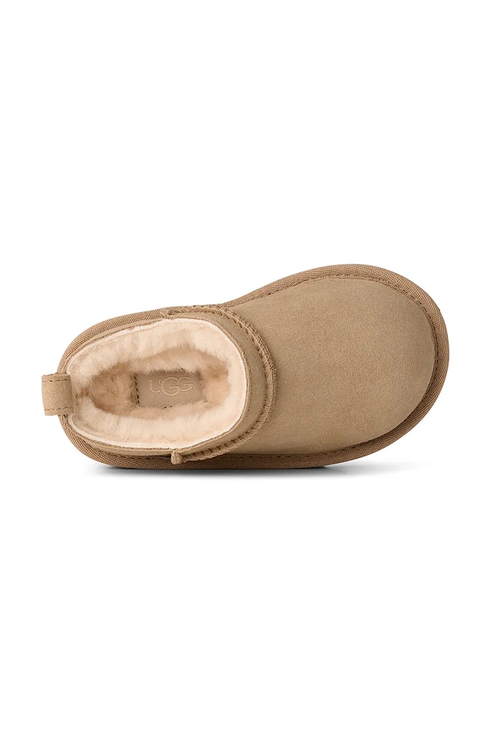 Detské zimné semišové topánky UGG CLASSIC MICRO 1174410T béžová