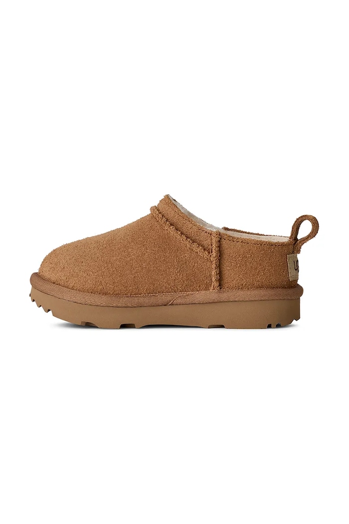 Detské zimné semišové topánky UGG CLASSIC MICRO hnedá 1174410T